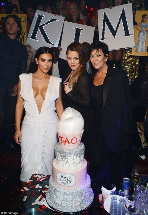 Kim Kardashian and her family