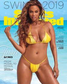 Tyra Banks sultry bikini model on 2019 Sports Illustrated Swimsuit Issue