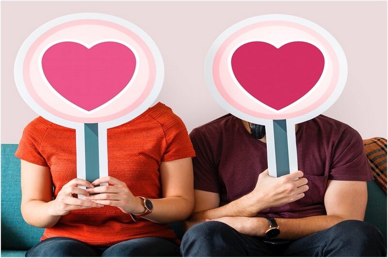 online dating couple