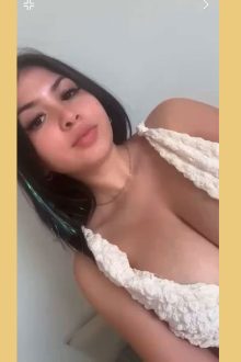 Busty young amateur Latina shows her topless view! (gif)