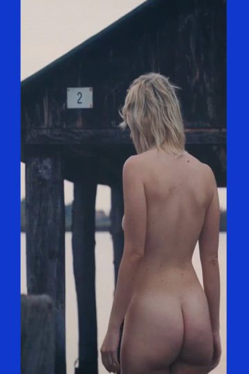 Naked actress Erica Vitulano in the film Cinedramma (2024) (gif)