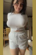 sweet amateur chubby girl with big boobs in tight braless outfit